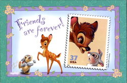 Friends Are Forever Disney Postcard