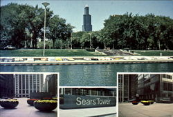 Sears Tower And Veranda Postcard