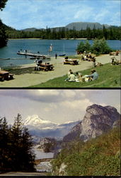 Alice Lake Garibaldi Mountain And The ?Chief? On The Garibaldi Highway Postcard