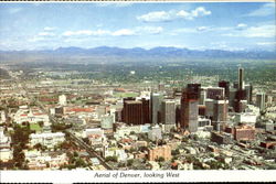 Aerial View Of Denver Postcard