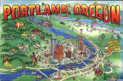 Portland Oregon Postcard Postcard