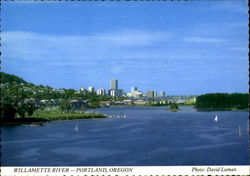 Willamette River Portland, OR Postcard Postcard