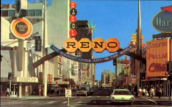 Fantastic Gateway To Reno's Casino Area Nevada