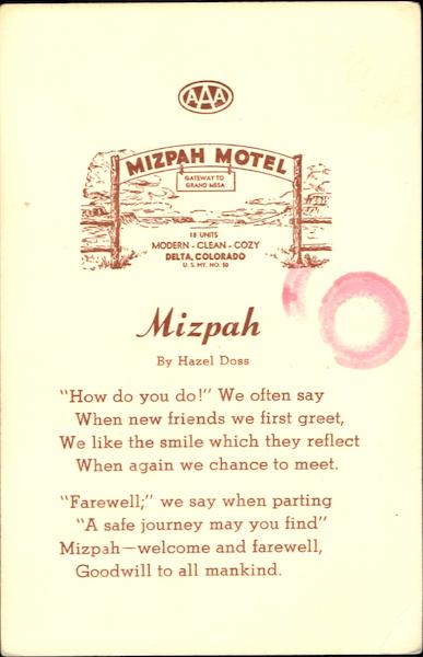 Mizpah Motel Delta Colorado