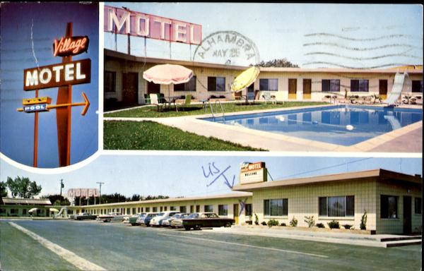 Tulare's Alpine Village, U. S. 99 Freeway At Alpine Ave California