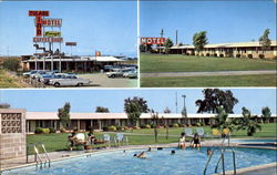 Tulare Inn Motel-Perry's Coffee Shop, Freeway 99 at Paige Ave California Postcard Postcard