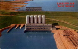 Garrison Dam Scenic, ND Postcard Postcard