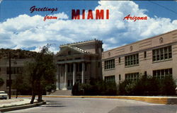 Bullion Plaza School Miami, AZ Postcard Postcard