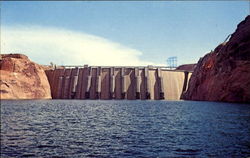 Glen Canyon Dam And Lake Powell Postcard