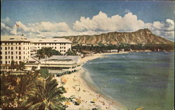 Diamond head Waikiki, HI Postcard Postcard