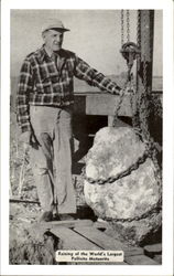 Raising Of The World's Largest Pallisite Meteorite Greensburg, KS Postcard Postcard