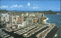 Waikiki & Diamond Head Hawaii Postcard Postcard