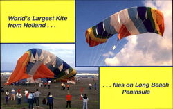 World's Largest Kite From Holland Postcard