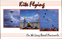 Kite Flying On The Long Beach Peninsula Postcard