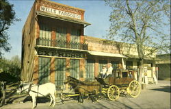 Wells Fargo Old Time Stage, Columbia State Park Postcard