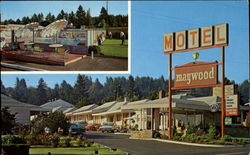Maywood Motel, 9300 N. E. Sandy Blvd Postcard
