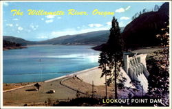 Lookout Point Dam Postcard