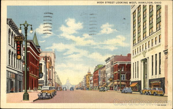 High Street Looking West Hamilton Ohio