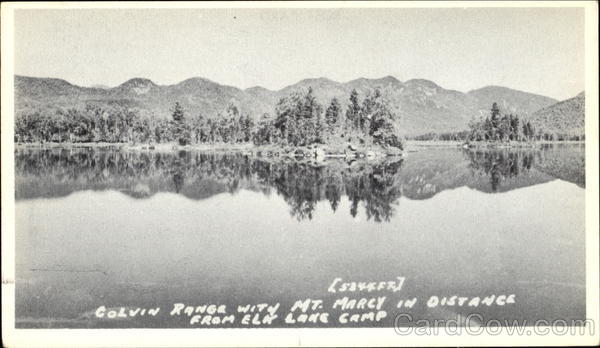 Colvin Range With Mt. Marcy In Distance, Elk Lake Camp Scenic New York