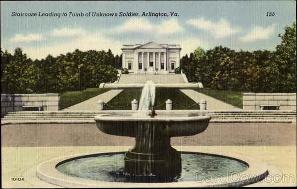 Staircase Leading To Tomb Of Unknown Soldier Arlington Virginia