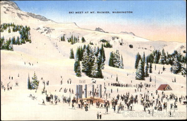 Ski Meet At Mt. Rainier Mount Rainier Washington