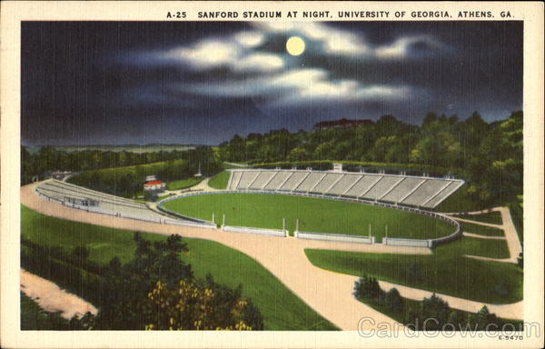 Sanford Stadium At Night, University of Georgia Athens
