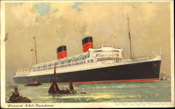 Cunard R. M. S. Mauretania Boats, Ships