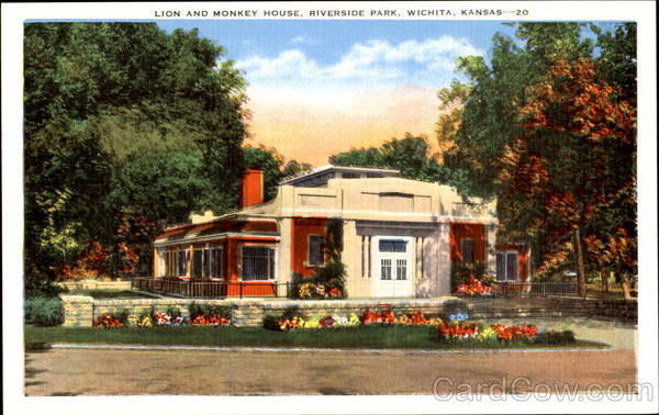 Lion And Monkey House, Riverside park Wichita Kansas