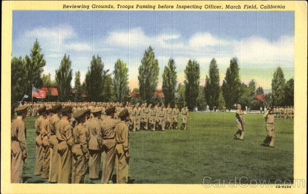 Reviewing Grounds March Field California Army