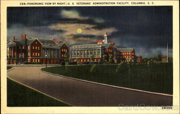 Panoramic View By Night Columbia South Carolina