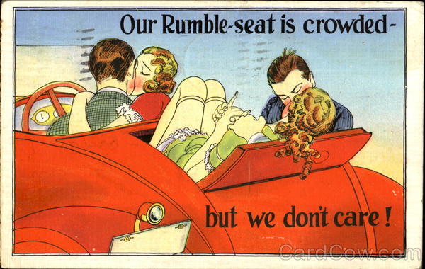Our Rumble Seat Is Crowded But We Don't Care! Romance & Love