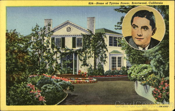 Home Of Tyrone Power Brentwood Heights California