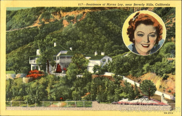 Residence Of Myrna Loy Beverly Hills California