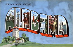 Greetings From Alabama Postcard Postcard