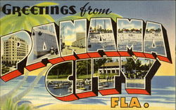 Greetings From Panama City Florida Postcard Postcard