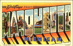 Greetings From Marquette Postcard