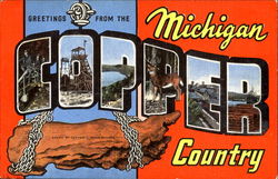 Greetings From Michigan Co Postcard