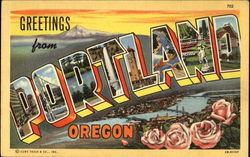 Greetings From Portland Oregon Postcard Postcard