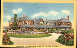 Bleak House, Ocean Drive Newport, RI Postcard Postcard