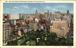 Skyline From Rittenhouse Square Postcard
