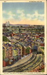 Pittsburgh Incline Postcard