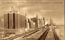 The Stevens Chicago, IL Postcard Postcard