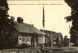 Birthplace Of Clara Barton North Oxford, MA Postcard Postcard