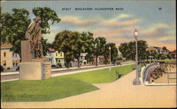 Stacy Boulevard Gloucester, MA Postcard Postcard