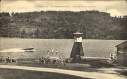 Part Of The Shore Front Moose Trail Lodge Postcard