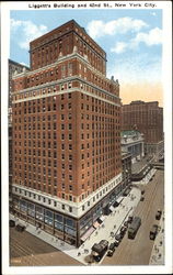 Liggett's Building And 42Nd St New York City, NY Postcard Postcard