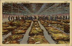 Tobacco Sale An Ever Interesting Scene Postcard