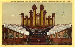 The Tabernacle Choir And Organ Great Mormon Tabernacle Salt Lake City, UT Postcard Postcard