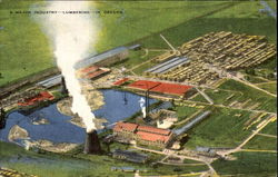 Medford Corp Mill Oregon Logging Postcard Postcard