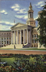 Vista Of The City And County Building Denver, CO Postcard Postcard